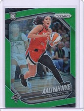 2025 Panini Prizm WNBA #15 Aaliyah Nye Green Prizms