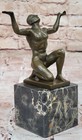 Hand European Made Made by Spanish Artist Cezaro Bronze Sculpture Figure
