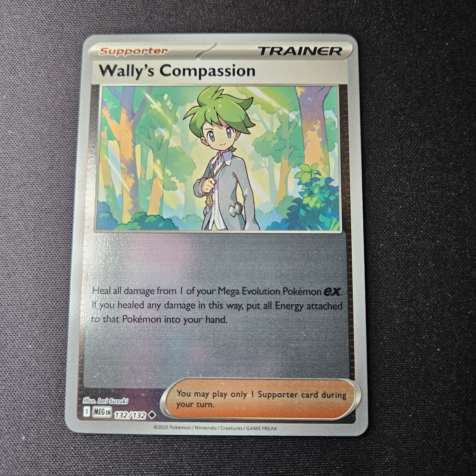 Wally's Compassion 132/132 - Reverse Holo - Pokémon TCG: Mega Evolution - NM