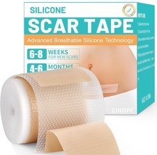 Cinta de Silicona para Cicatrices   Tiras Reutilizables para Cicatrices Nuevas y