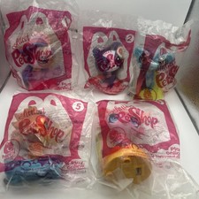 MCDONALDS 2012 LITTLEST PET SHOP SET OF 5 HAPPY MEAL TOYS NEW/SEALED
