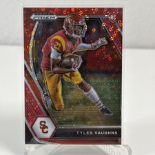 Tyler Vaughns 2021 Prizm Draft Picks Red Disco Prizms Rookie Card #160 NM Card. rookie card picture