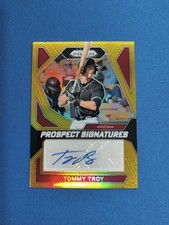 2024 Panini Prizm PS-TT TOMMY TROY 7/10 GOLD Prospect Signatures Rare