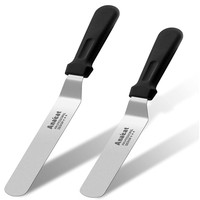 Glasurspatel Set 2 StüCk Edelstahl Kuchenspatel 15 20 Cm Abgewinkelt Tortenheber