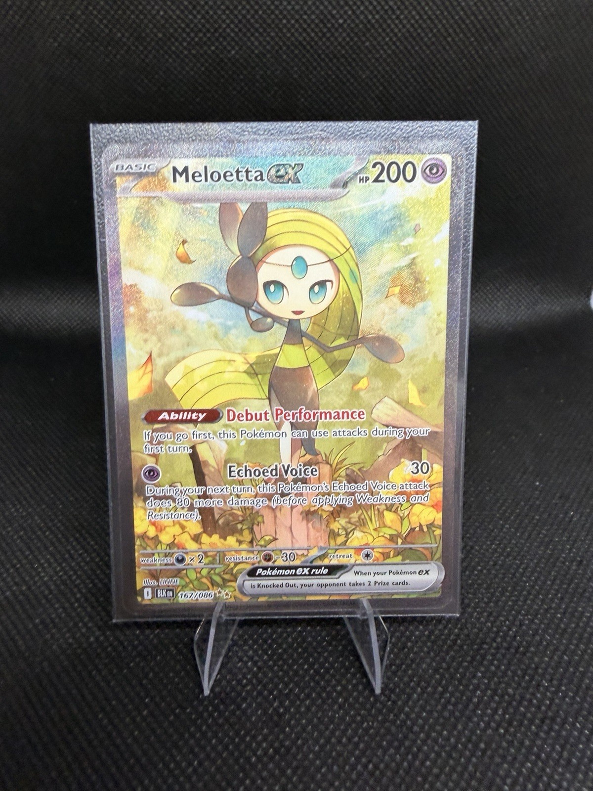 Pokémon TCG Meloetta EX Full Art Holo Ultra Rare 167/086 English