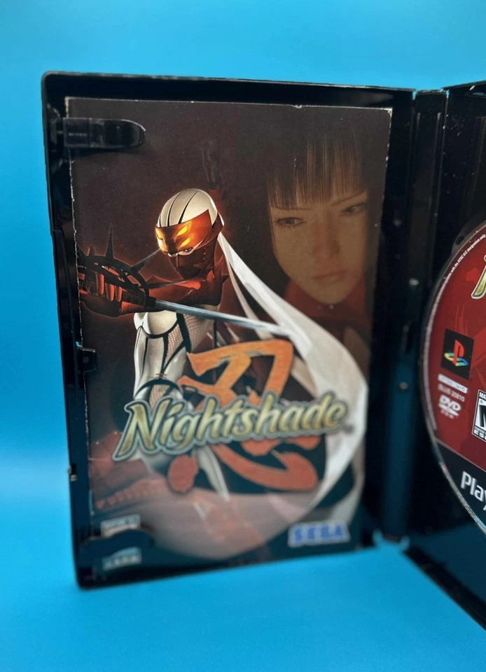 Sega Nightshade  (Sony PlayStation 2, 2004) PS2 (MANUAL & DISC) - Image 3 of 4