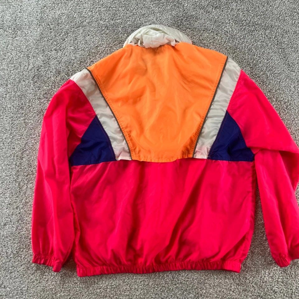 Reebok Jacket Mens M Vintage Track Colorblock Windbreaker Retro 90s Sportswear - Image 2 of 4