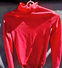 Red Long Sleeve Leotard Unitard size SA Dance Ballet Jazz Costume