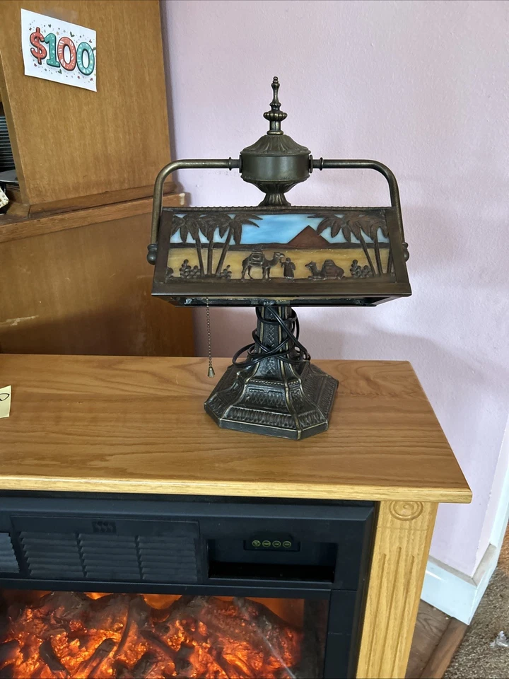 Lámpara de escritorio Mayda Tiffany Foto 3 de 4