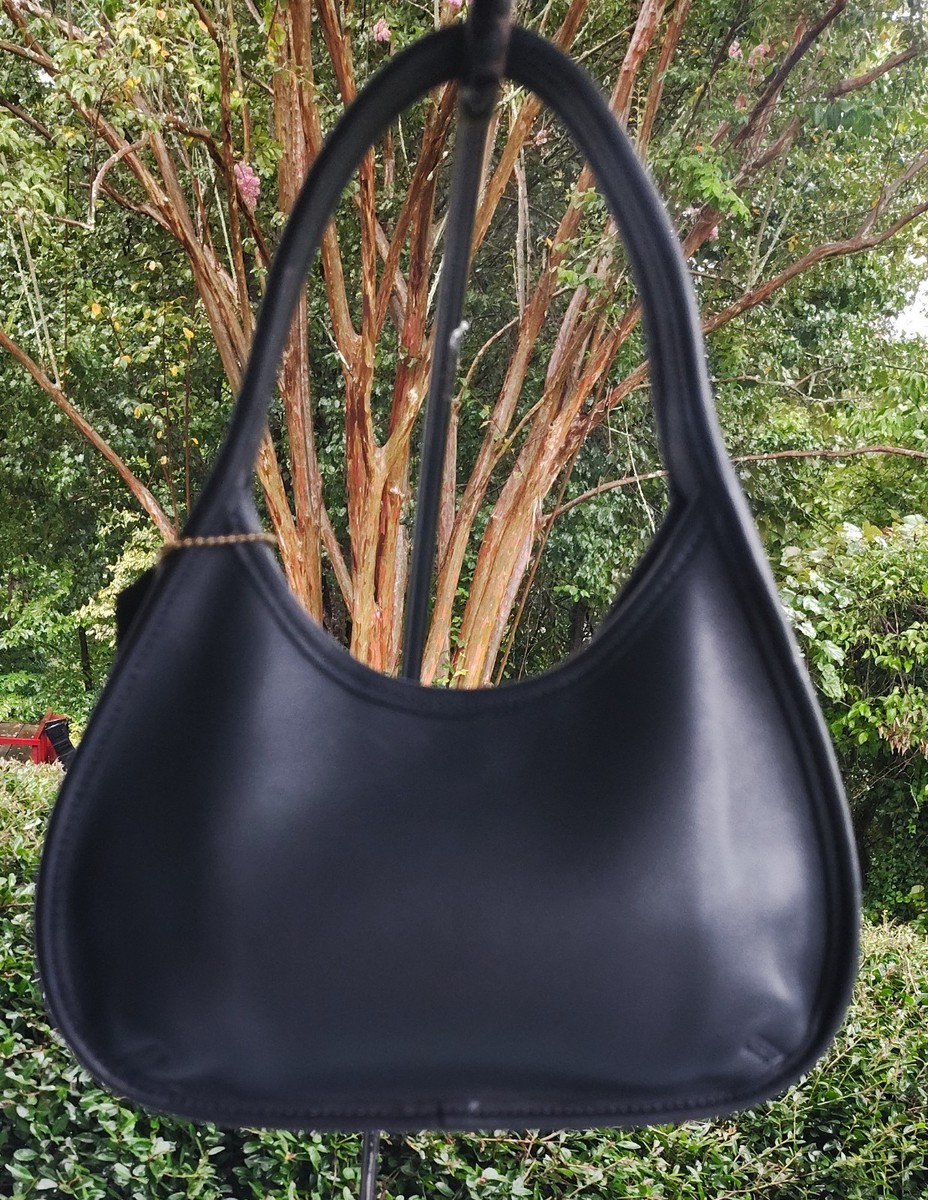 Coach RARE MINI 9027 Vintage Navy Blue Leather Ergo Shoulder Bag