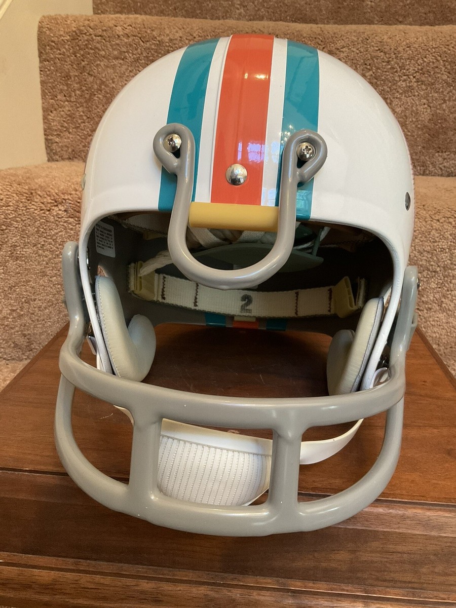 TK2 Style Custom Football Helmet Miami Dolphins Larry Csonka