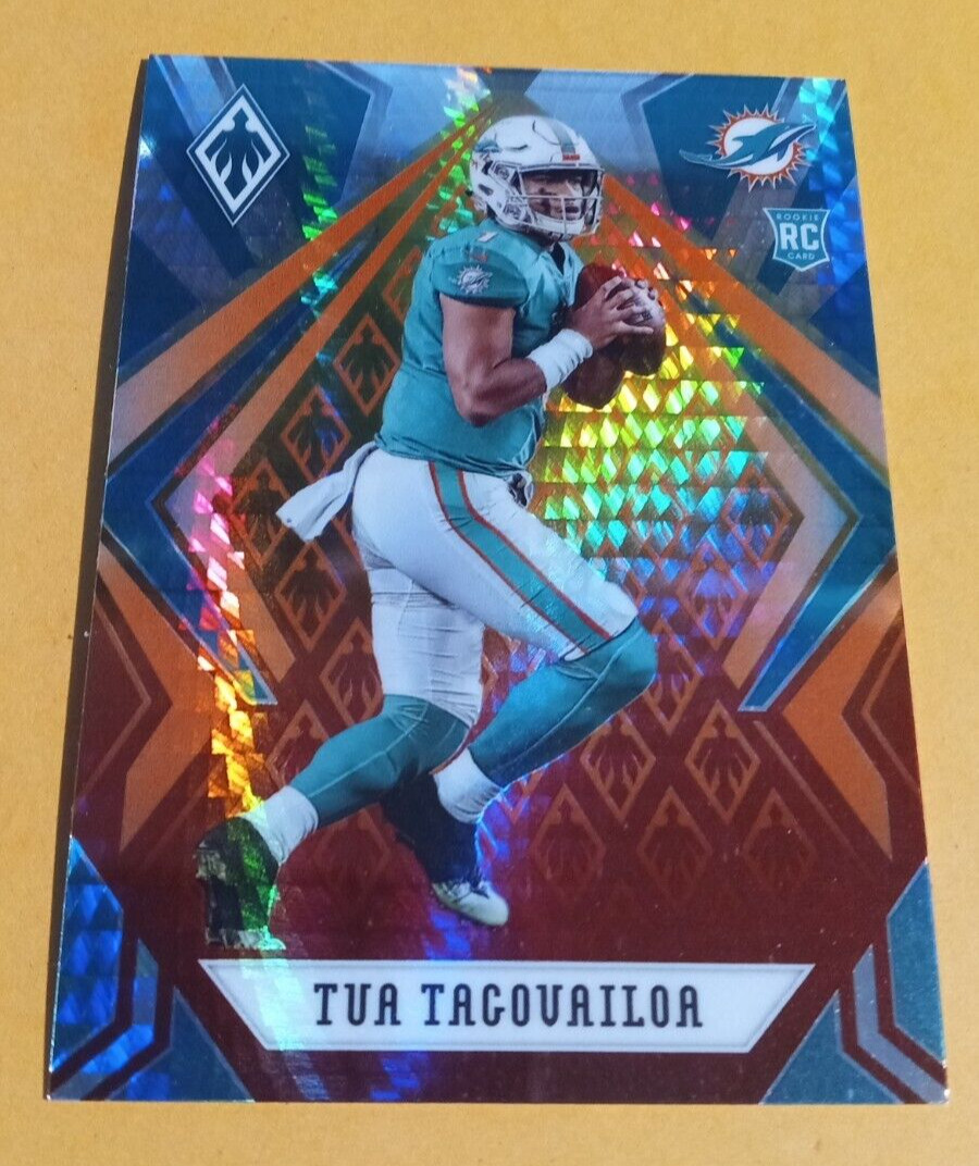 Tua Tagovailoa 2020 Panini Phoenix #102 Fireburst Prizm Rookie Card - Dolphins