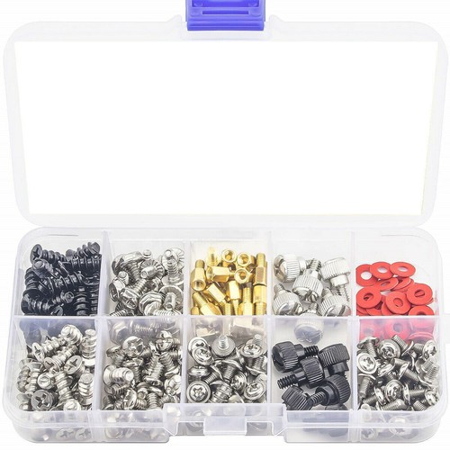 300 pièces/boîte kit de vis pour PC jeu de vis de réparation d'ordinateur assortiment de vis de disque dur - Photo 2/8