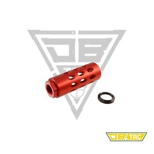 Aluminum Red Color Muzzle Brake Compensator 5/8x24 Thread For 9mm