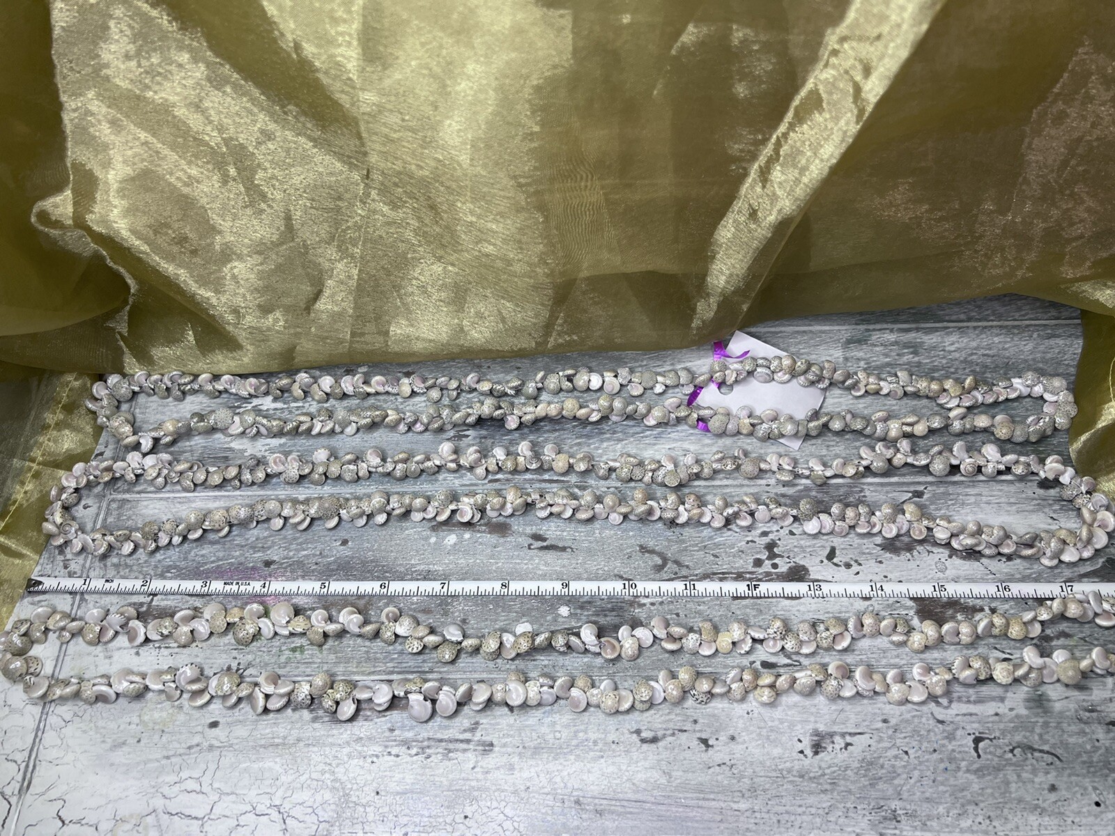 Shell Necklace Mini Shells Extra Long Nautical Oc… - image 9