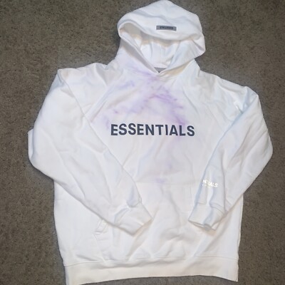 Essentials Fear Of God Applique Hoodie XL White * READ* | eBay