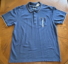 NWT Men Old Navy Short Sleeve Shirt - 2XL - Blue/White Stripe