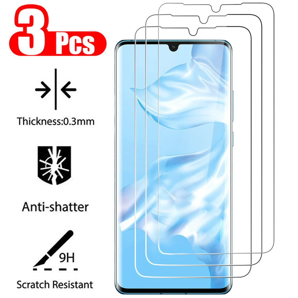 3X Protector Pantalla Para Huawei P40 P30 P20 Lite Mate 20 Honor 10 Cristal Templado Foto 3 de 4