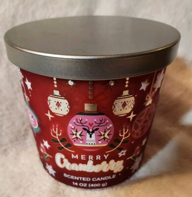 Supreme Lights Merry Cranberry 3-wick 14 Ounce Candle