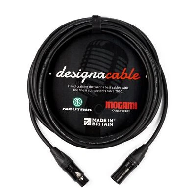 DESIGNACABLE Mogami W2549 symmetrisches Kabel "Low Capacitance". Neutrik GOLD XLR auf XLR Mikrofonkabel