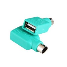 2 Pack USB Female to PS/2 Male Converter Changer Adapter for Mouse Keyboard