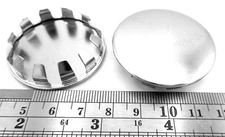 1 1/2" Round Hole Nickel Plated Steel Caps For Pipe Pole Boat All Weather 1 1/2"