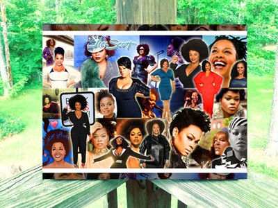 JILL SCOTT (FRAMED) COLLAGE PORTRAIT 