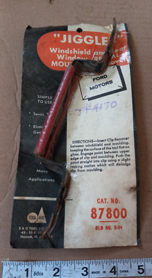 Jiggle #87800 Winshield and Rear Window Molding Removal Tool - NOS