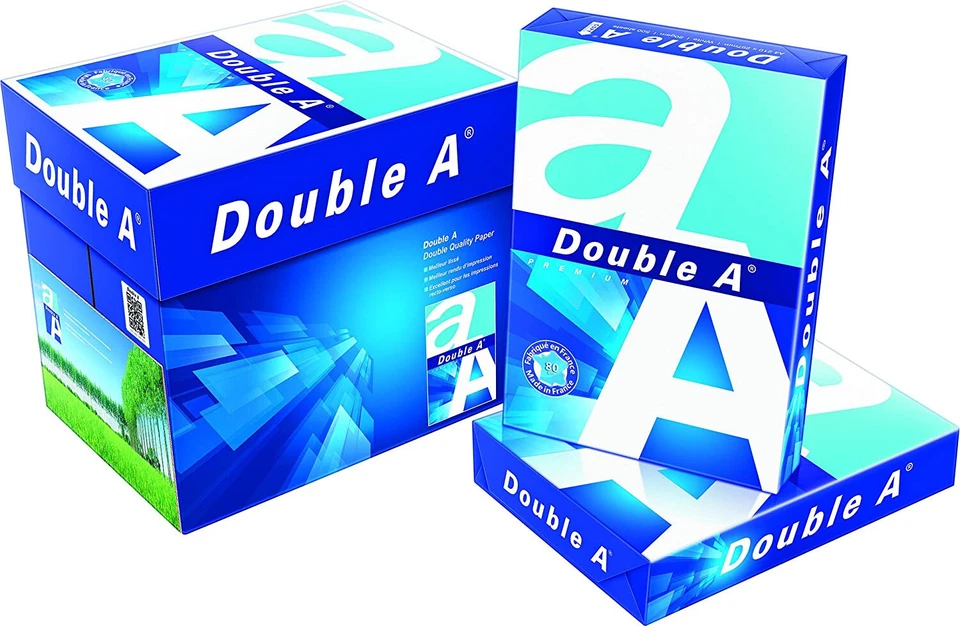 2.500 2500 Blatt Double A Premium 80g/m² DIN A4 Kopierpapier - Weiß
