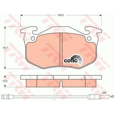 TRW Bremsbeläge GDB328 Bremsklötze für Renault Twingo I C06_