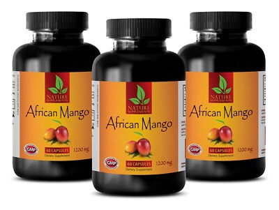 Fitness Support - AFRICAN MANGO EXTRACT - Detox Formula - 3 Bottles 180 Caps