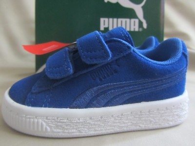 Puma Suede Classic Badge V Sneakers Toddler Size True Blue New With Tag 