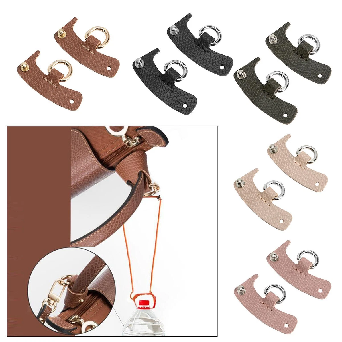 Bag Strap D Rings Punch Free Handbag Strap Loop for Shoulder Bag Handbag DIY