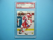1992/93 UPPER DECK NHL HOCKEY CARD #602 PAVOL DEMITRA ROOKIE RC PSA 9 MINT UD