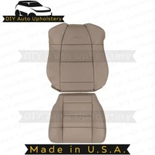2003 For Ford F150 Lariat Extended Cab Driver Top/Bottom Leather Seat Cover Tan