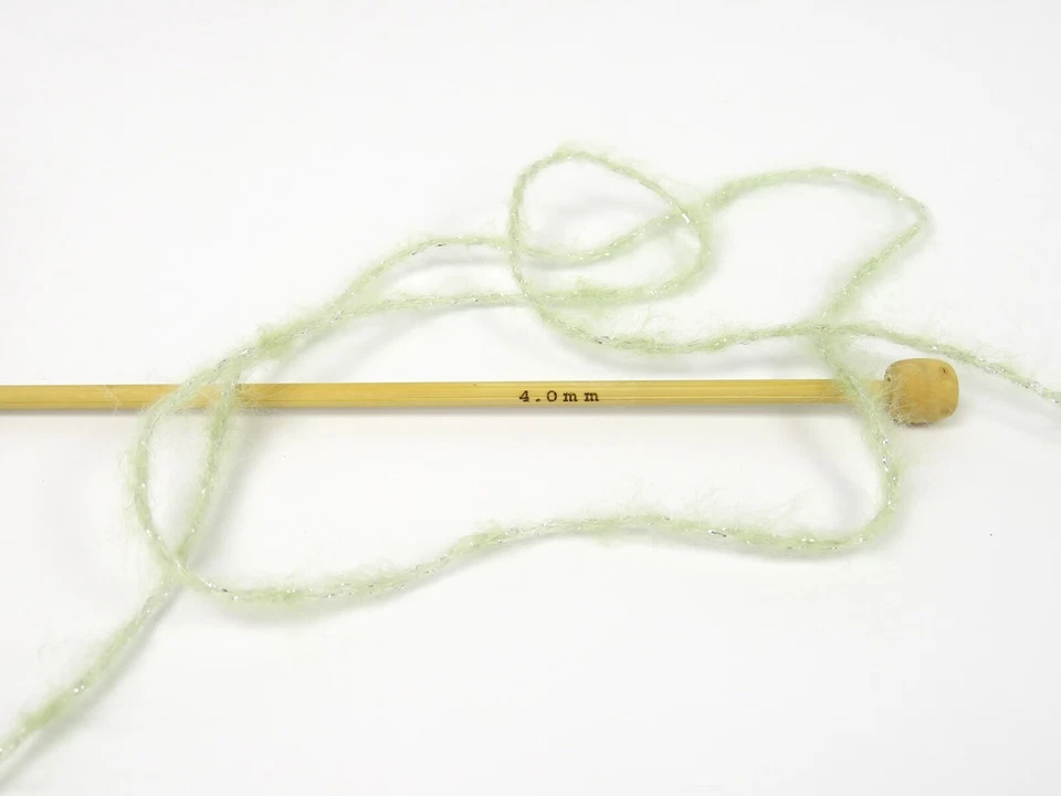 Hilos de hielo verde agua, plata 83307 mezcla de lana mohair DK con brillo 50gr 218yds Foto 2 de 4