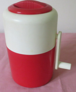 RETRO RED & CREAM PEDRINI ITALY ICE CRUSHER MAN CAVE / HOME BAR