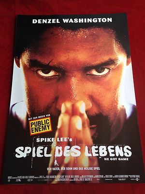 Spiel des Lebens Kinoplakat Poster A1 Denzel Washington, Spike Lee, He got Game