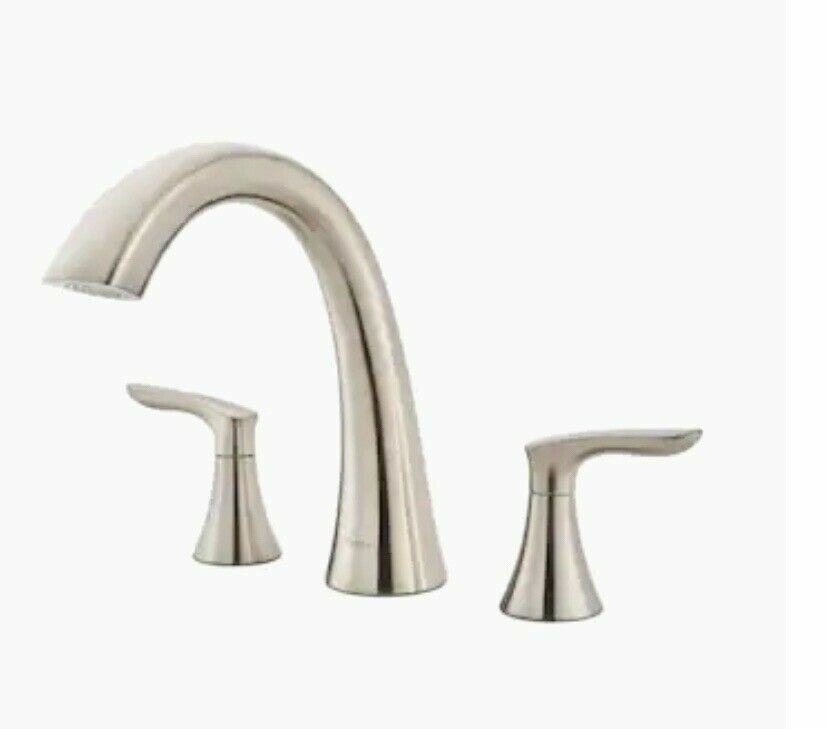 Pfister Rt65wrk Weller 3 Hole Roman Tub Trim Only Brushed Nickel For Sale Online Ebay
