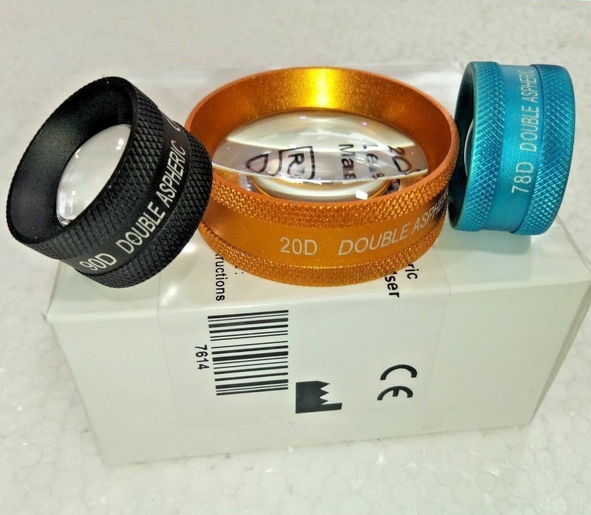 Pack De Lentilles Optométrie 20D, 90D & 78D - Marque ACHYUT, Pour Ophtalmologie