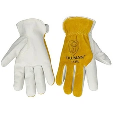 Tillman 1428 Top Grain Cowhide Leather Welding Drivers Protective Work Gloves