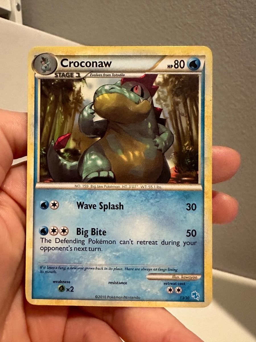 Croconaw 13/30 - Gyarados Trainer Kit - LP - Pokemon Card LP 0420