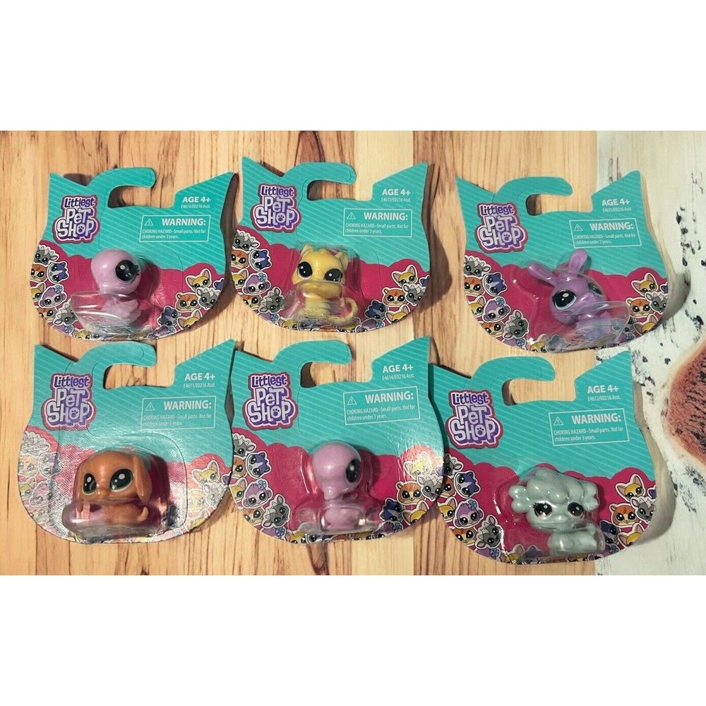 Littlest Pet Shop Kids Gift Toys Mini Collection -Set Of 6 Cat Dog Rabbit Kitty