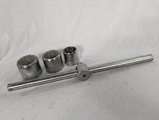 Vtg Walden THandle Breaker Bar 5182 With 5164, 5160 5148 Sockets 2", 15/8", 3/2"