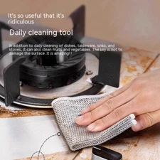 Multifunctional Non-Scratch Wire Dishcloth Wire Dishwashing Rag Wet Dry Clean