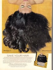 advertising print 1977 Beauty Raveen 21 Hair Conditioner Save Your long Hair ad