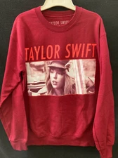 Taylor Swift - Red Era - Come Back Be Here - Crewneck Sweatshirt Size Large