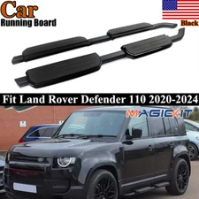 Pair Side Steps Running Board Nerf Protect Bar Fit Land Rover Defender 110 2020+
