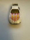 Vintage Toyota 1994 Matchbox White Toyota Supra Turbo Car Red & Yellow Flames