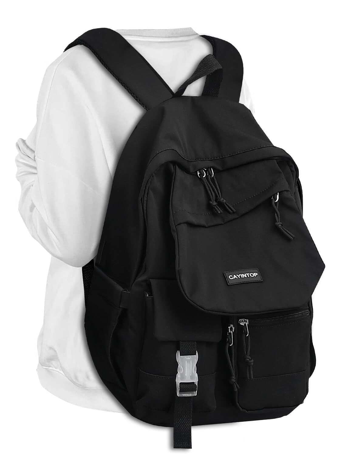 Students Bookbag School Backpack Black 17.3 Inch Laptop Backpack for Women Co...